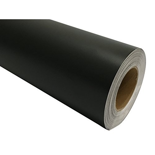 24 x 40 ft Roll of Matte Black Repositionable Adhesive-Backed Vin...