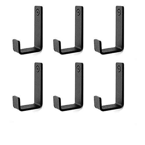 Piffny 6 Pack Heavy Duty Coated Stainless Steel Hooks for Indoor &...