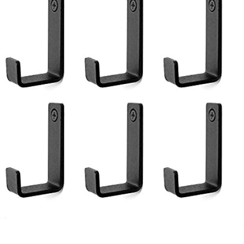 Piffny 6 Pack Heavy Duty Coated Stainless Steel Hooks for Indoor &...