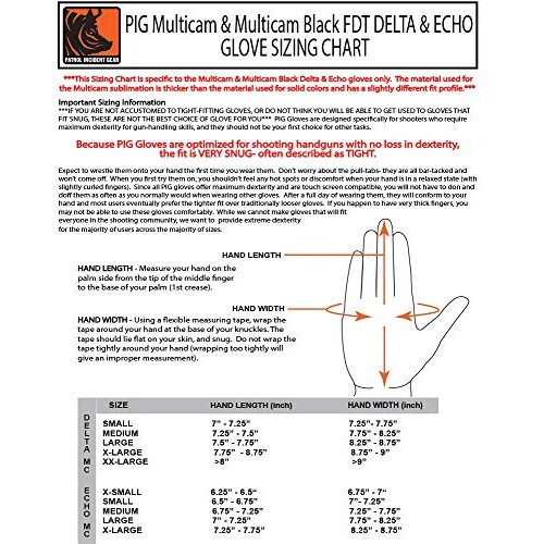 PIG Full Dexterity Tactical FDT - Delta Utility Gloves - Multica...