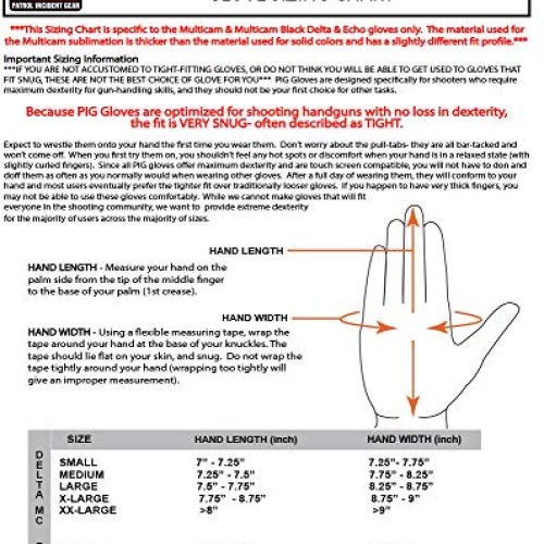 PIG Full Dexterity Tactical FDT - Delta Utility Gloves - Multica...