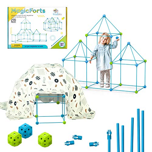 Fort Building Kit Toys for Kids - 270 Pieces DIY Fun Build for Gir...