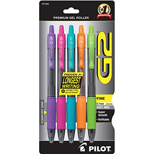PILOT G2 Premium Refillable & Retractable Rolling Ball Gel Pens, F...