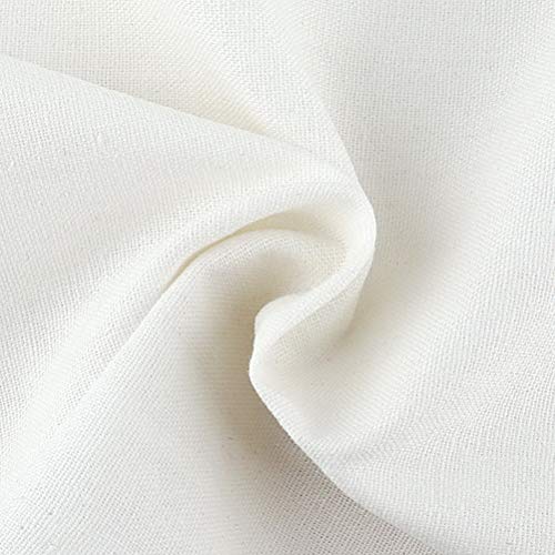 Pimoys 4 Pieces Needlework Fabric, 4 Colors Natural Solid Colored ...