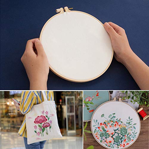 Pimoys 4 Pieces Needlework Fabric, 4 Colors Natural Solid Colored ...