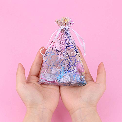 100pcs 5x7 inches Gift Wrap Bags Mixed Color Coralline, Organza Sh...
