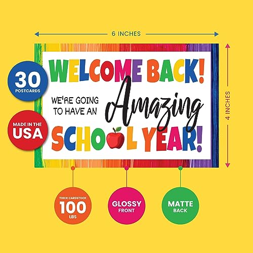 PINK PIXIE STUDIO 30 Welcome Back to School Themed Blank 4x6 Pos...