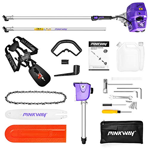 PINKWAY 43CC 2-Cycle 5 in 1 Trimming Tools, Multi Functional Cordl...
