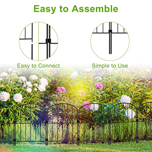 PinPon Garden Fence 10 Pack Animal Barrier Fence 10ft L x 24in ...