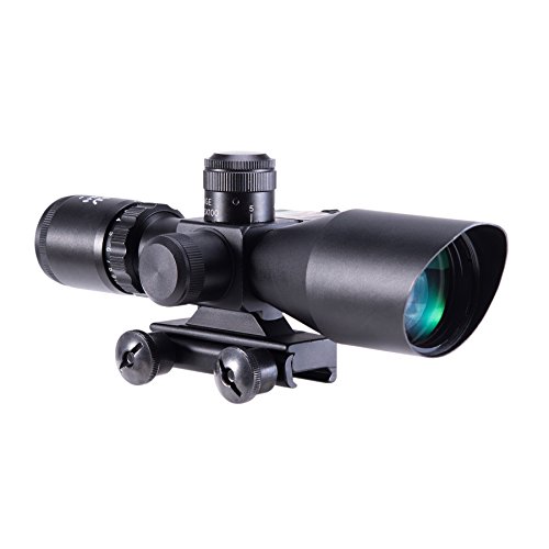 Pinty 2.5-10x40 Red Green Illuminated Mil-dot Tactical Rifle Scope...