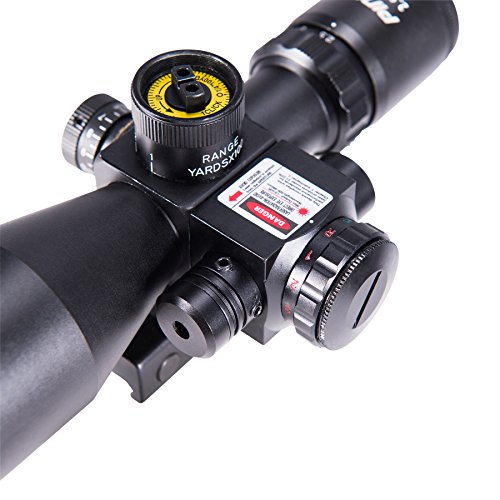 Pinty 2.5-10x40 Red Green Illuminated Mil-dot Tactical Rifle Scope...