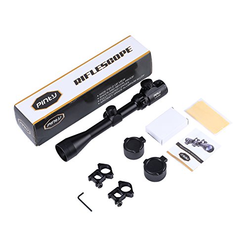Pinty 3-9X40 Red Green Rangefinder Illuminated Optical Rifle Scope