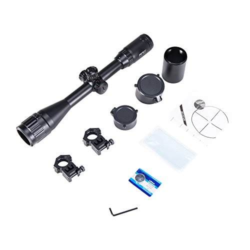 Pinty 4-16X40 Rifle Scope AO Red Green Blue Illuminated Mil Dot wi...