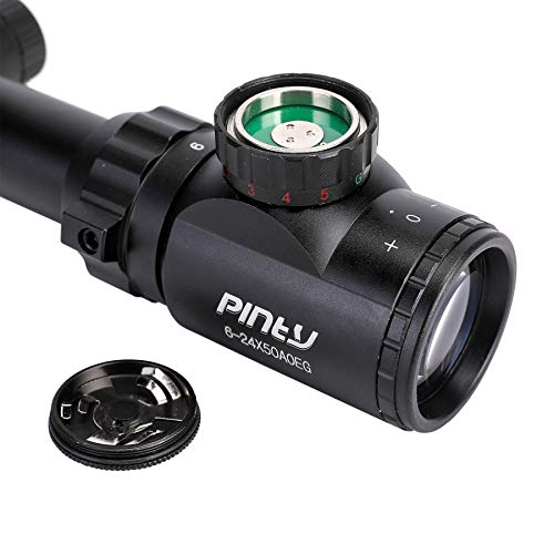 Pinty 6-24x50 AO Rifle Scope Rangefinder Illuminated Optics with F...
