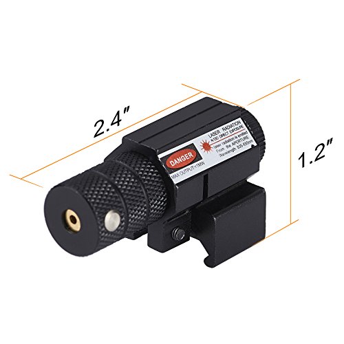 Pinty Compact Tactical Red Laser Sight with Picatinny Mount Alan W...