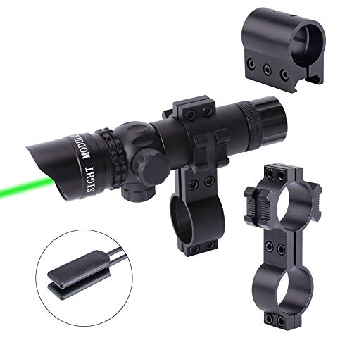 Pinty Green Laser Sight Hunting Rifle Dot Scope Adjustable with Mo...