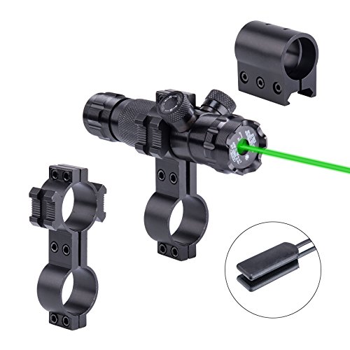 Pinty Hunting Rifle Green Laser Sight Dot Scope Adjustable with Mo...