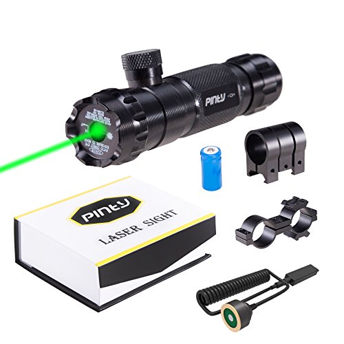 Pinty Hunting Rifle Green Laser Sight Dot Scope Adjustable with Mo...