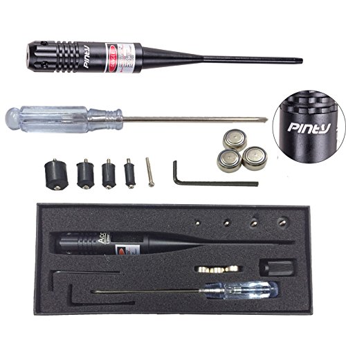 Pinty Red Laser Bore Sight Kit for .22 to .50 Caliber, Red Dot Bor...
