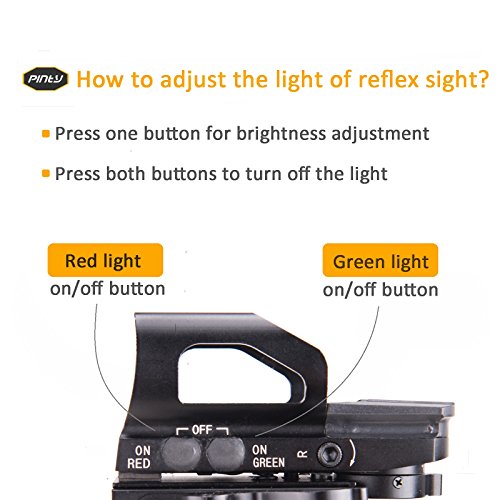 Pinty Rifle Scope 3-9x32 Rangefinder Illuminated Reflex Sight 4 Re...