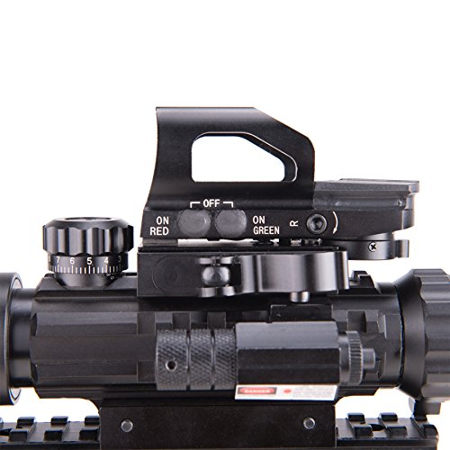 Pinty Rifle Scope 3-9x32 Rangefinder Illuminated Reflex Sight 4 Re...