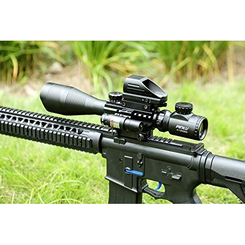 Pinty Rifle Scope 4-12x50EG Rangefinder Mil Dot Tactical Reticle S...