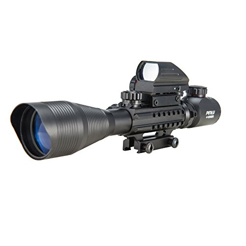 Pinty Rifle Scope 4-12x50EG Rangefinder Mil Dot Tactical Reticle S...