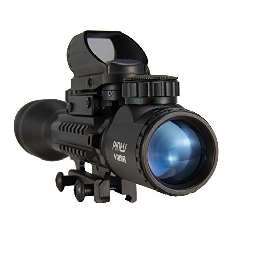 Pinty Rifle Scope 4-12x50EG Rangefinder Mil Dot Tactical Reticle S...
