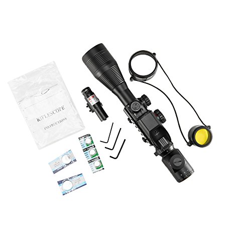 Pinty Rifle Scope 4-12x50EG Rangefinder Mil Dot Tactical Reticle S...