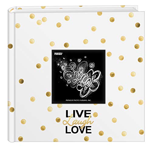 Pioneer Photo Albums Golden Dots Live Laugh Love 200 pkt 4x6 Photo...