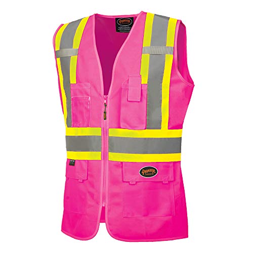 Pioneer Safety Vest for Women – Hi Vis Reflective Neon – Fitted Me...