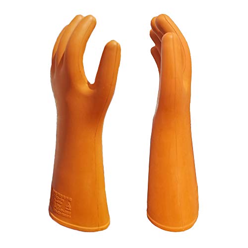 Electrical Insulated Lineman Rubber Gloves Class 2 Electrician Hig...