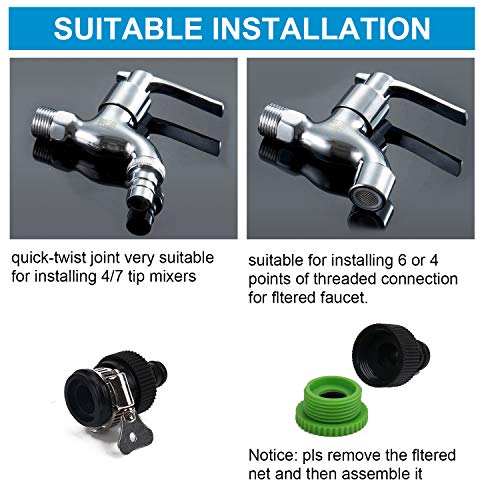 Drip Irrigation Kits,49ft Garden Irrigation System with 1/4 Blank...