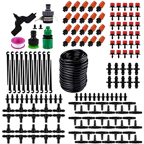 Drip Irrigation Kits,49ft Garden Irrigation System with 1/4 Blank...