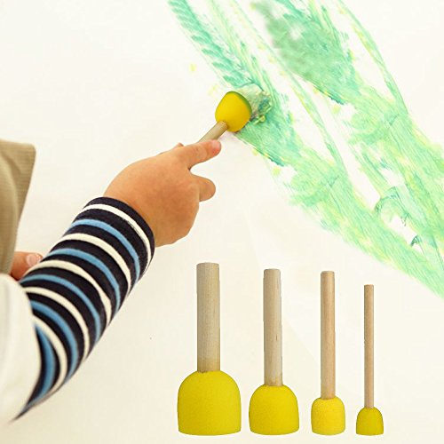 20 PCS Round Sponges Brush Set Kids Painting Tools - Pistha Sponge...