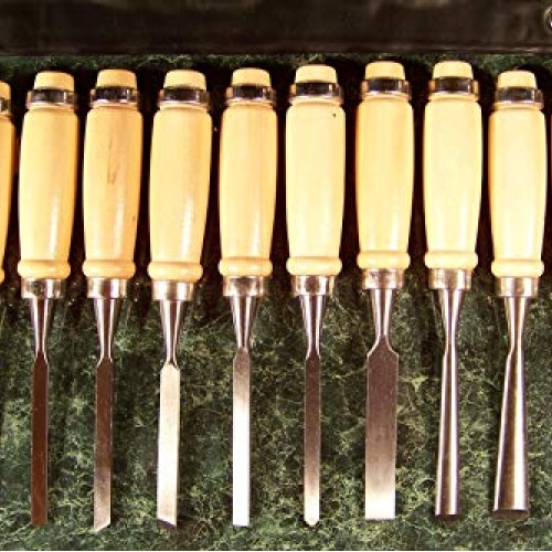 Pit Bull CHIC6891 Wood Carving Chisel Set, 12-Piece
