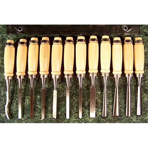 Pit Bull CHIC6891 Wood Carving Chisel Set, 12-Piece