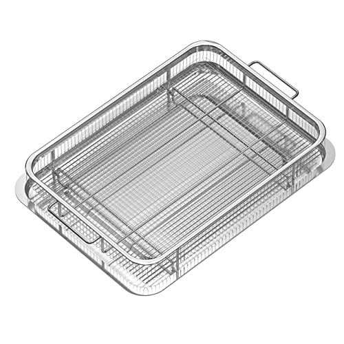 Air Fryer Basket and Tray for Oven Set, 15.5 x 11.5 Stainless ...