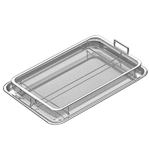 Extra Large Air Fryer Basket and Tray for Oven, 18.8 x 13.3 St...