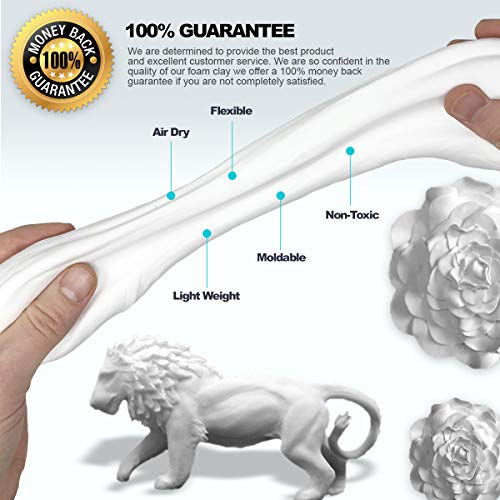 Foam Clay Sculpting Foam for Cosplay 300 Gram White and 300 Gram ...