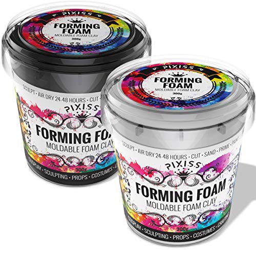 Foam Clay Sculpting Foam for Cosplay 300 Gram White and 300 Gram ...