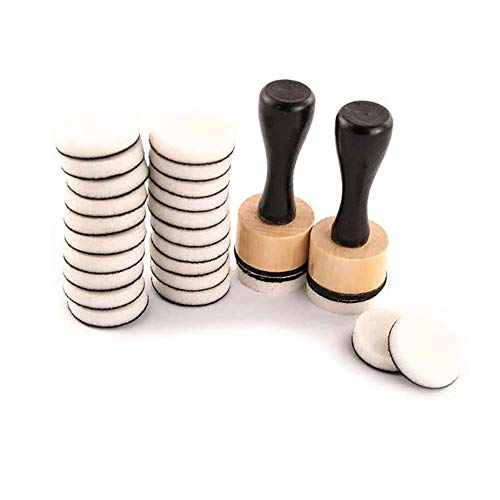 Pixiss Mini Ink Blending Tools, 2 Pack Round with 24 Replacement F...