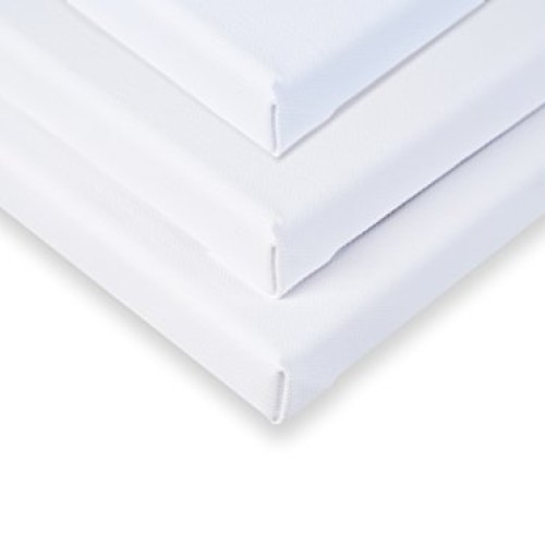 30x30 inch 3 Pack 3/4 Pre Stretched Canvas for Painting. 11 oz Po...