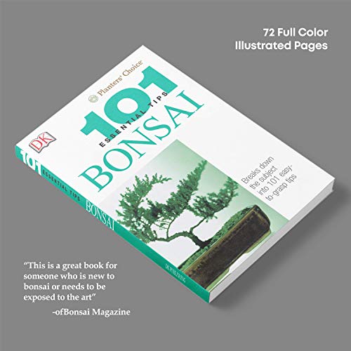 Premium Bonsai Tool Kit + Bonsai 101 Book - Set Includes: Wooden R...