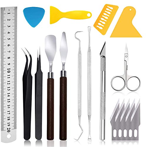 PLANTIONAL Craft Weeding Tools for Vinyl: 18 PCS Craft Basic Set T...