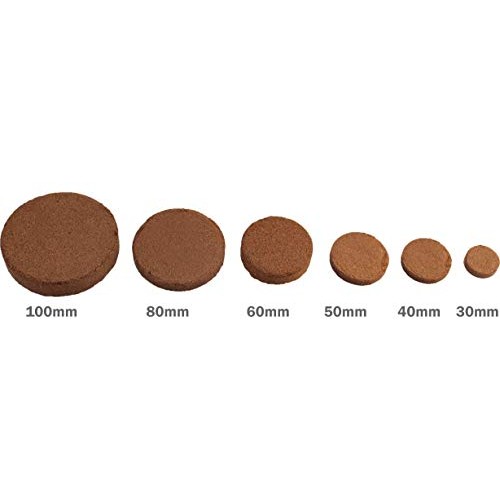Plantonix Coco Bliss Fiber Soil Disks 10, 60mm Organic Potting S...