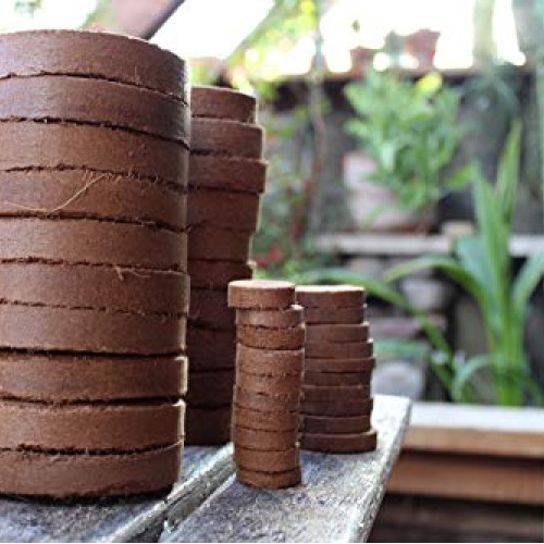 Plantonix Coco Bliss Fiber Soil Disks 10, 60mm Organic Potting S...