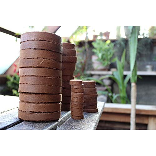 Plantonix Coco Bliss Fiber Soil Disks 10, 60mm Organic Potting S...