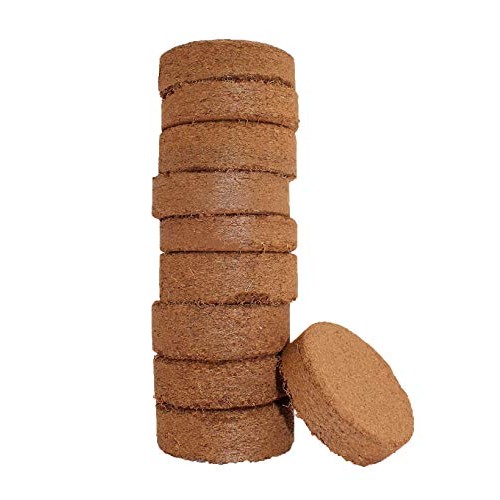 Plantonix Coco Bliss Fiber Soil Disks 10, 60mm Organic Potting S...
