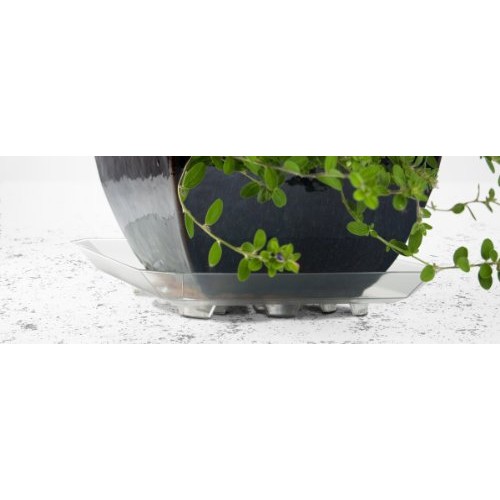 Plastec SQR14 Square Recycled Plant Saucer, 14-Inch
